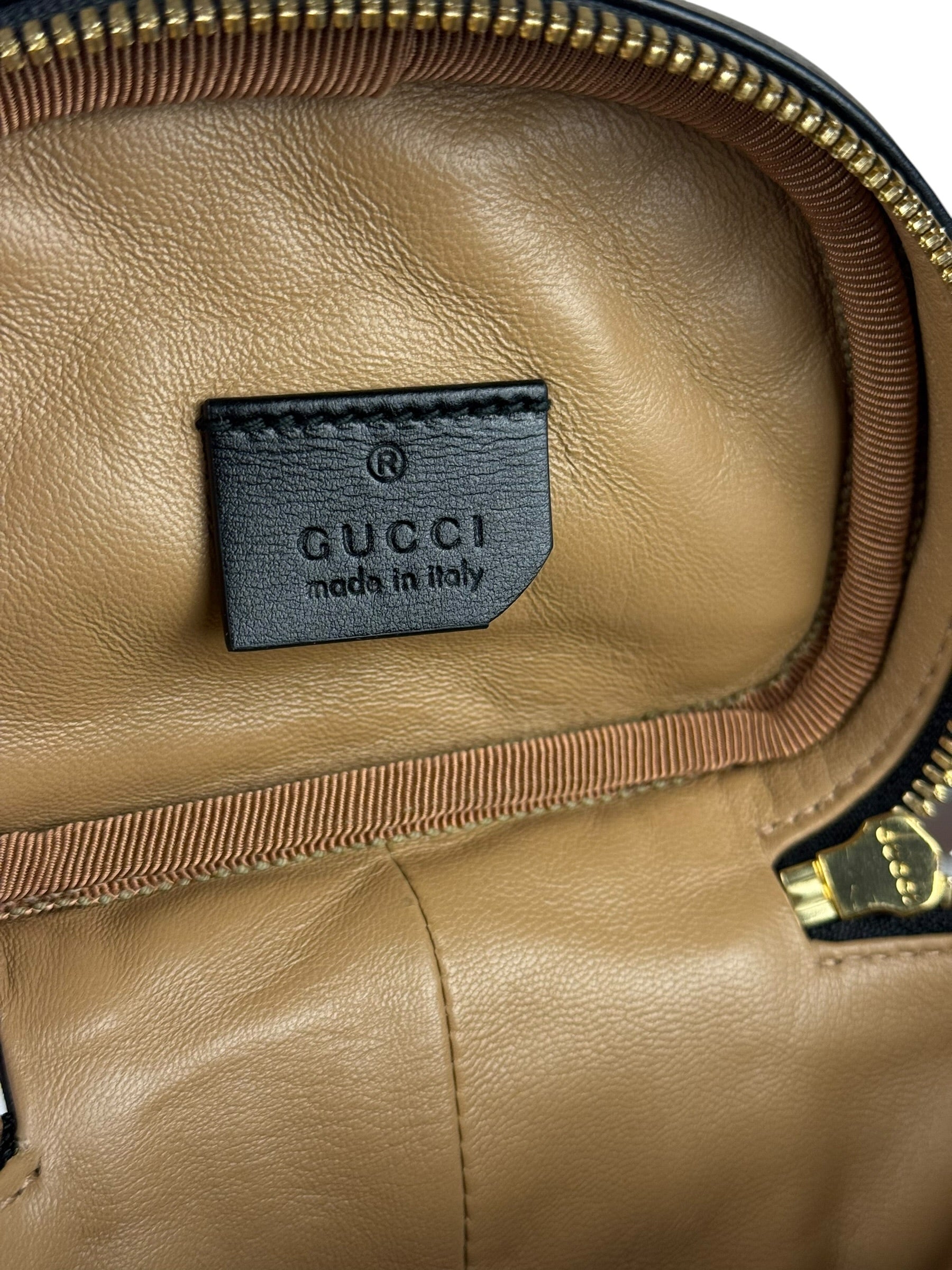 Gucci GG Zumi Cylindrical Black Quilted Leather Shoulder Bag