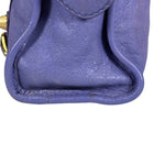 Balenciaga Purple Lambskin Moto City Two-Way Bag