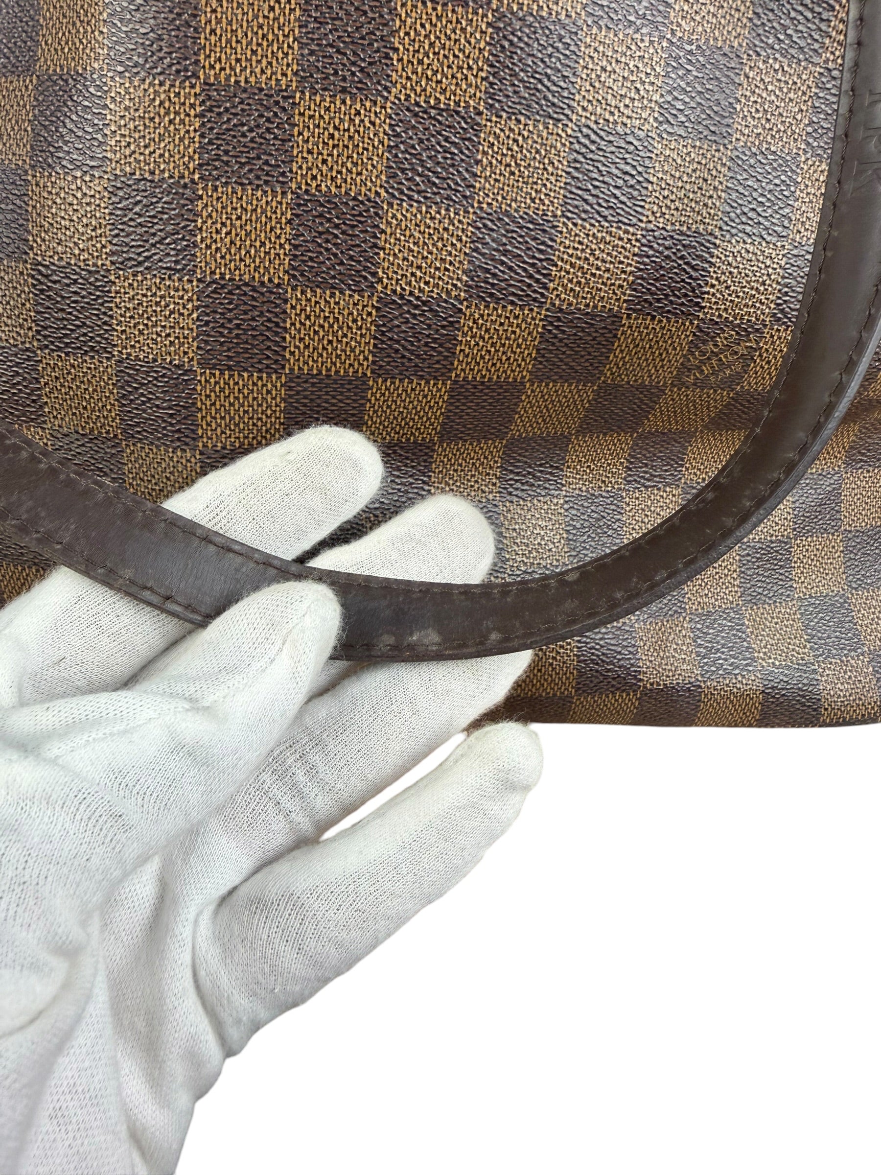 Louis Vuitton Canvas Damier Ebene Totally Shoulder/Tote Bag