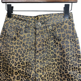 Fendi Vintage Leopard Print Straight Leg Jeans