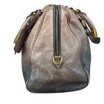 Prada Bicolor Cervo Ombre Leather Top Handle Bag
