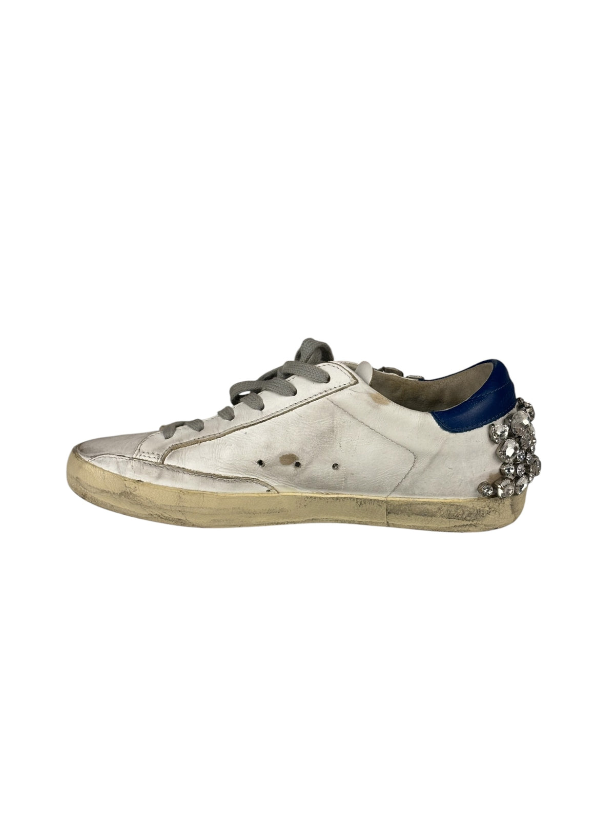 Golden Goose Superstar Sneakers Crystal Embellishments