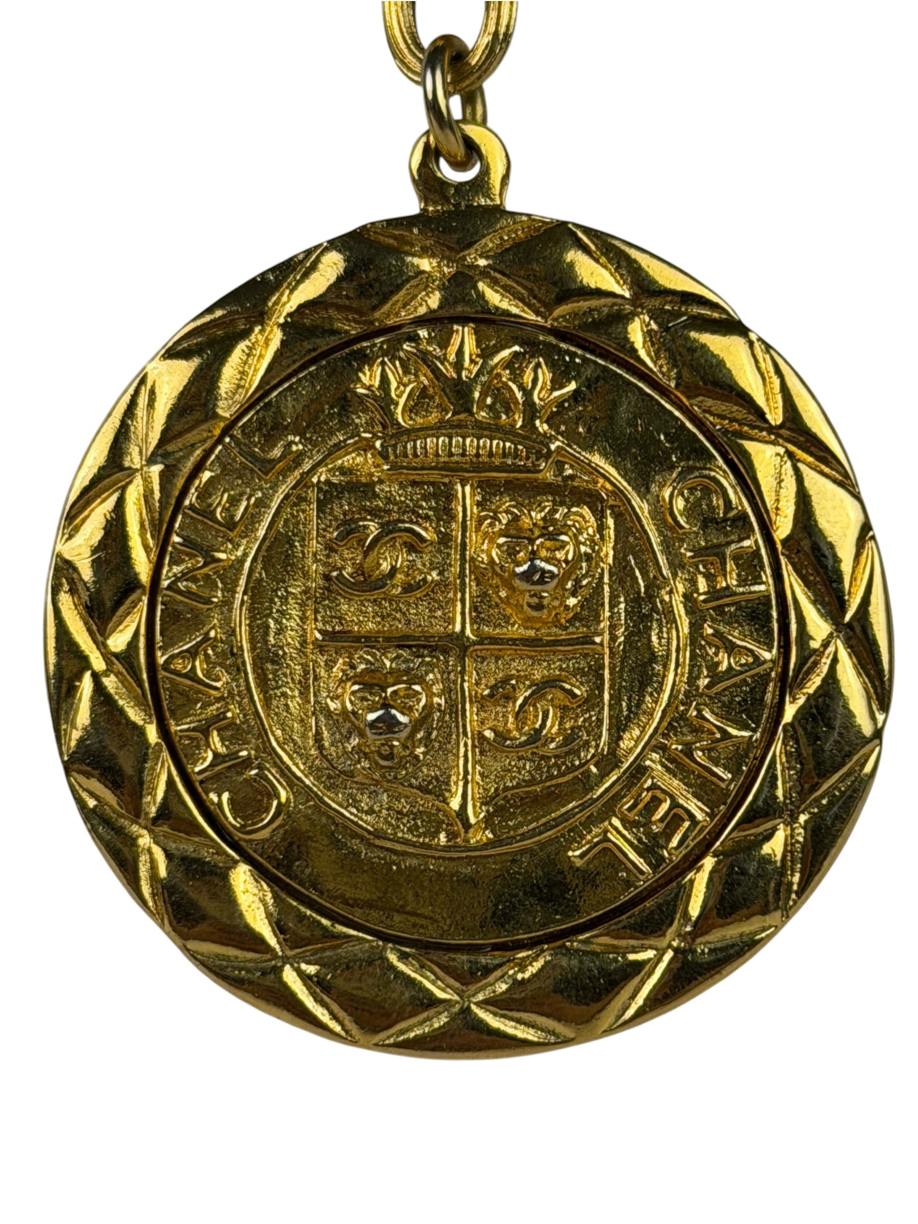 Chanel CC/Lion Logo Chain Pendant Necklace