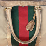 Gucci Vintage Canvas Duffle Bag