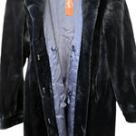 Vintage Dark Blue Mink Mid Length Fur Coat