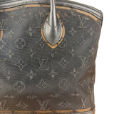 Louis Vuitton Limited Edition Black Monogram Transparence Lockit Hand Bag