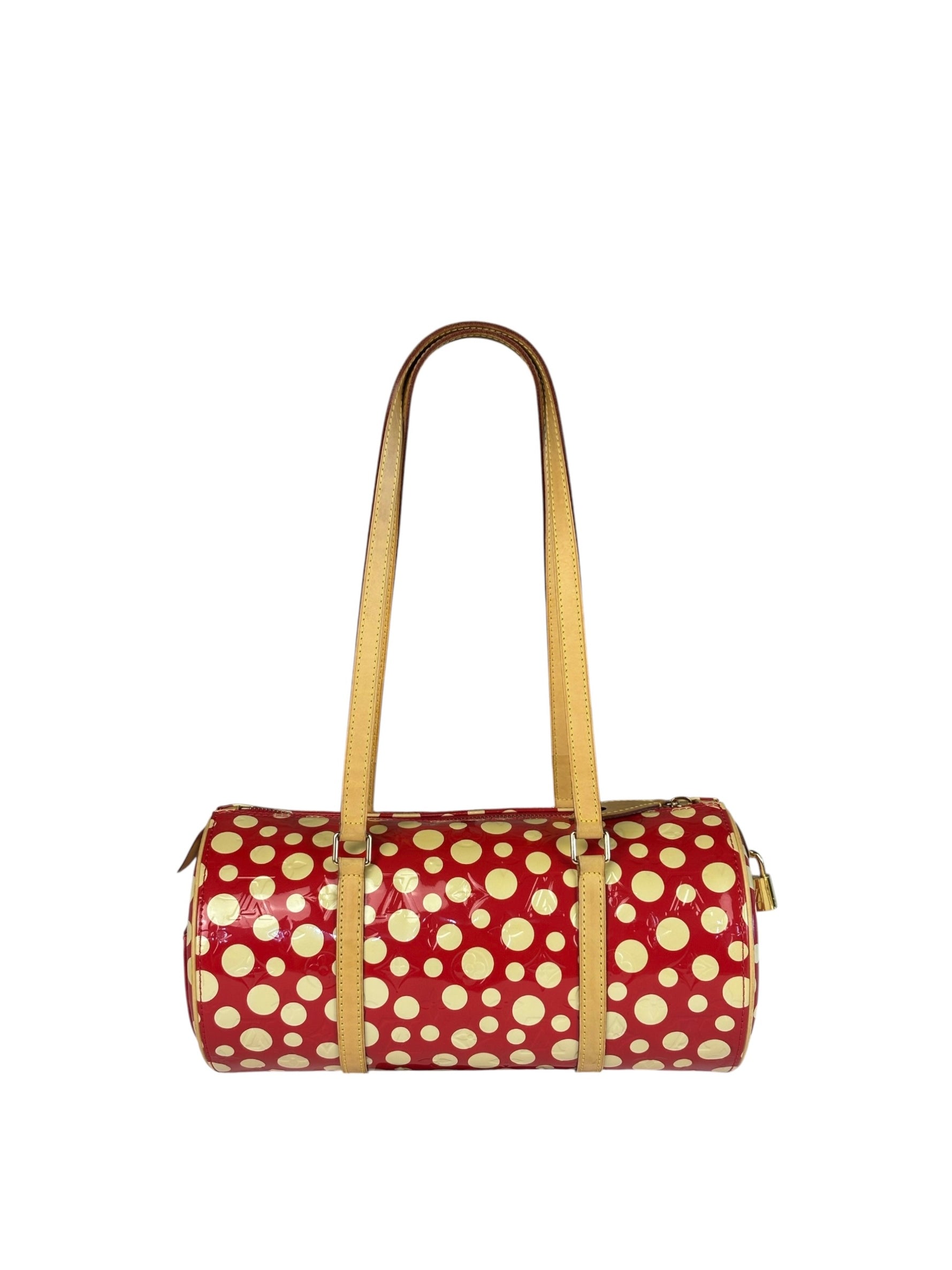 Louis Vuitton x Yayoi Kusama Red/Yellow Vernis Dot Infinity Papillon 30