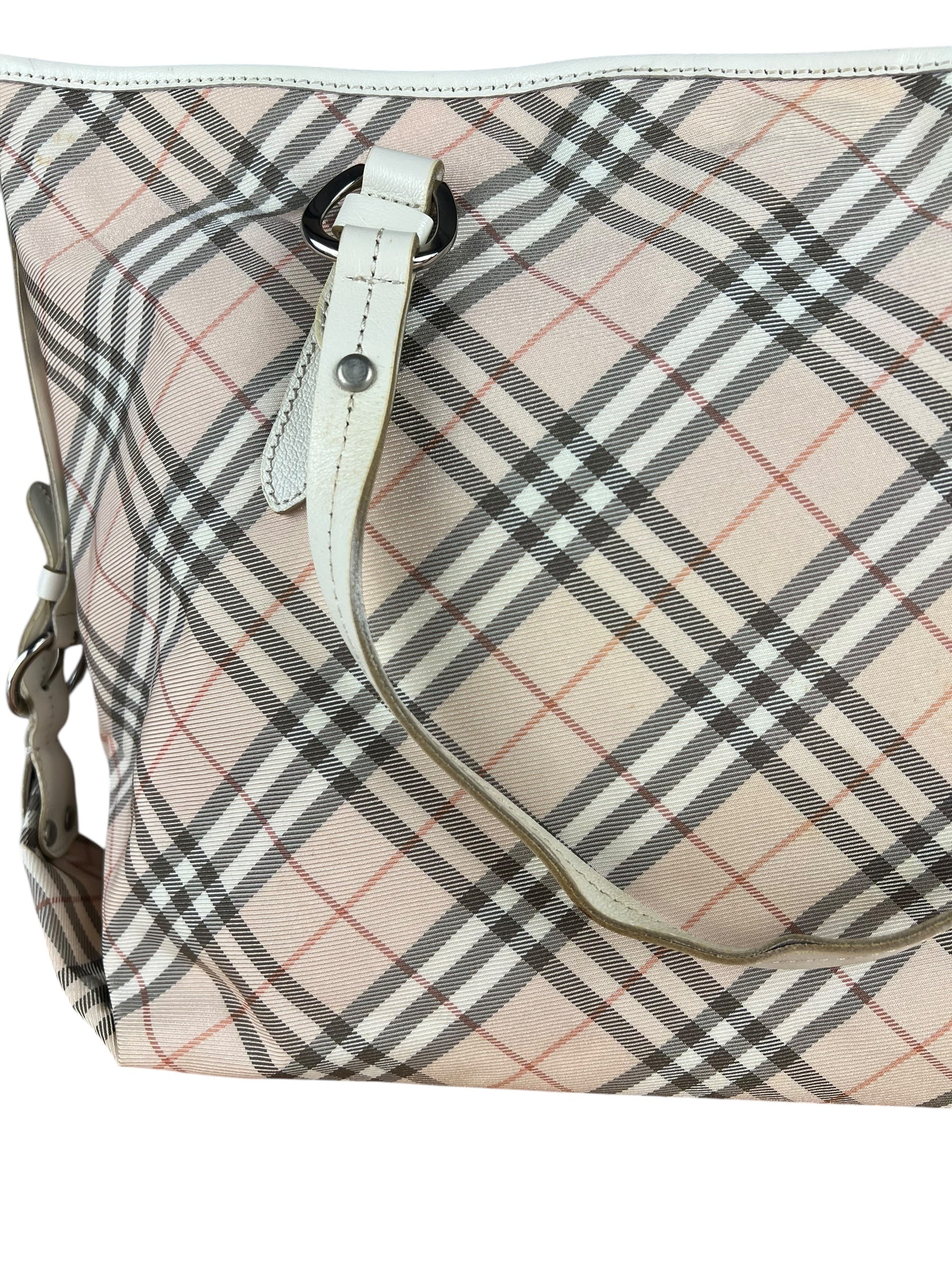 Burberry Nova Check Buckle Tote Bag