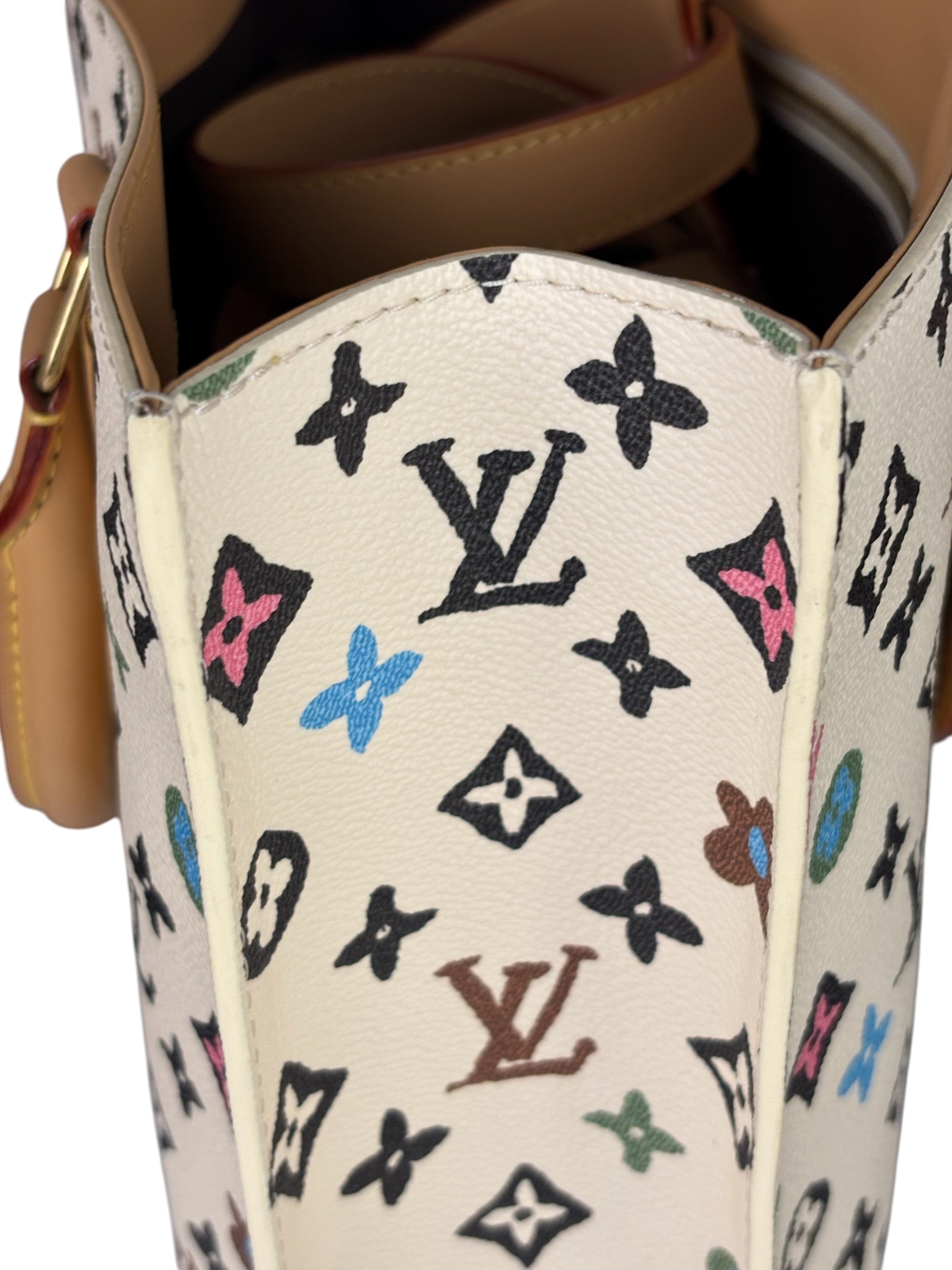 Louis Vuitton x Tyler Cream Monogram Craggy Sac Plat Tote