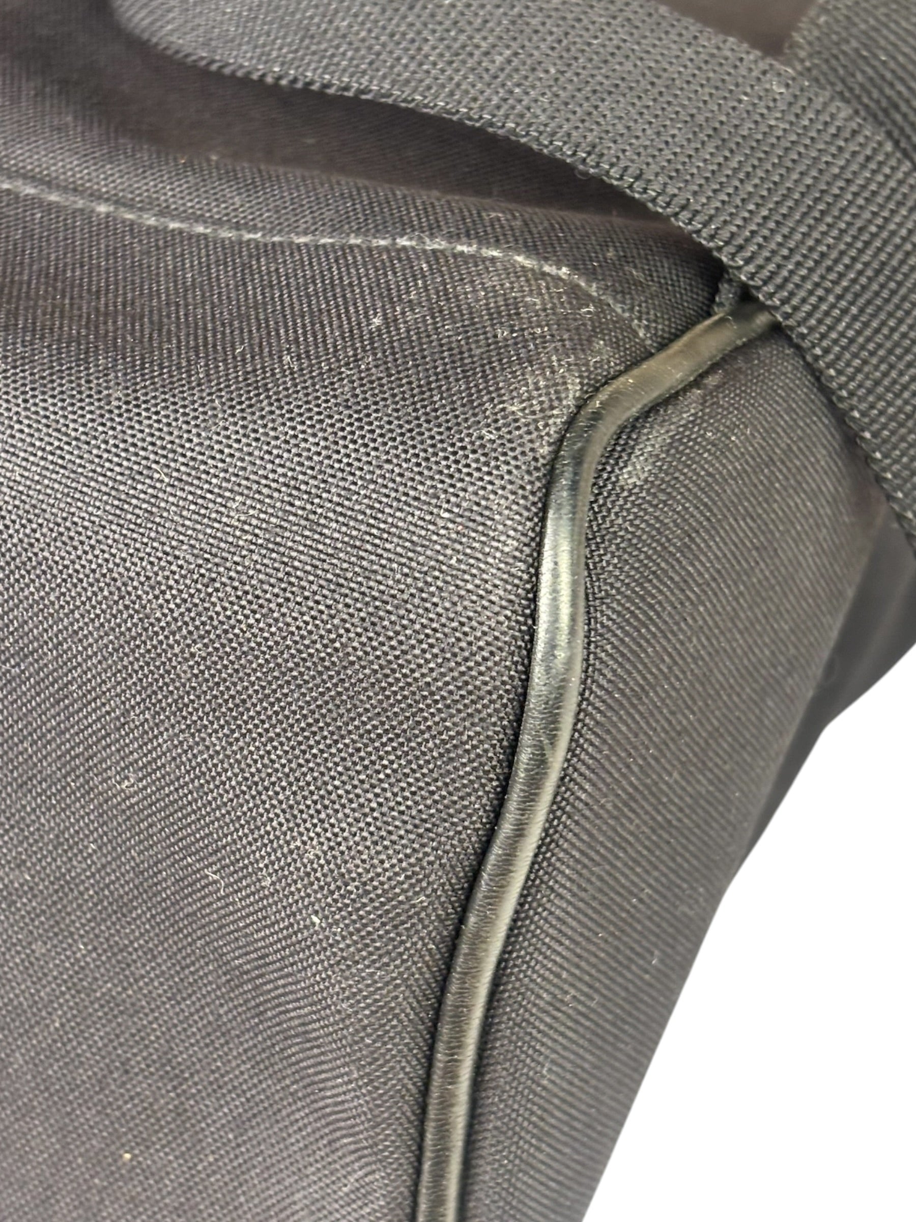 YSL Black Nylon/Leather Trim City Multi-Patch Backpack