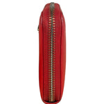 Vivienne Westwood Red Long Zip Orb Wallet