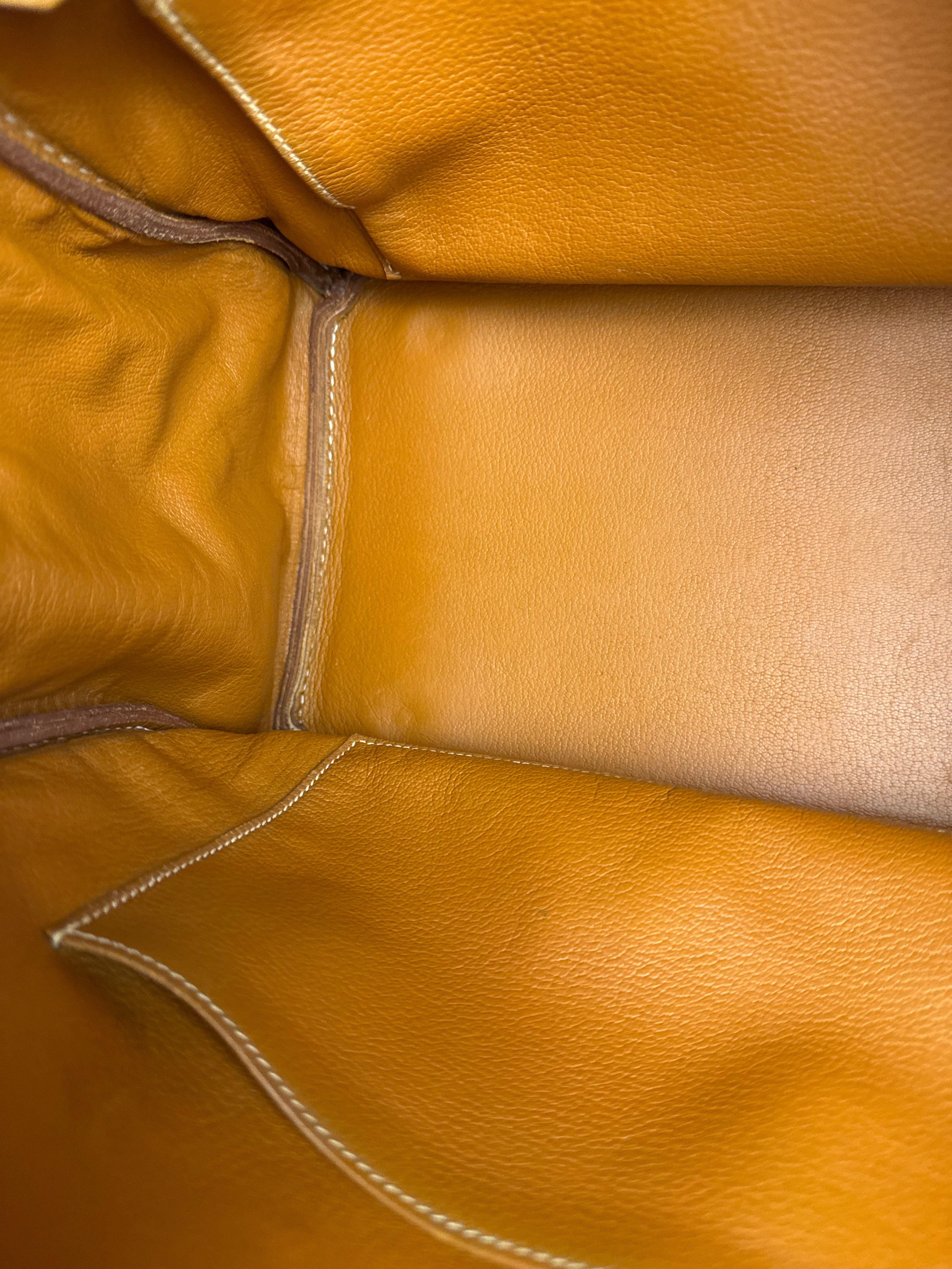 Hermes Birkin 35 Gold Brown Togo Leather Handbag 2001