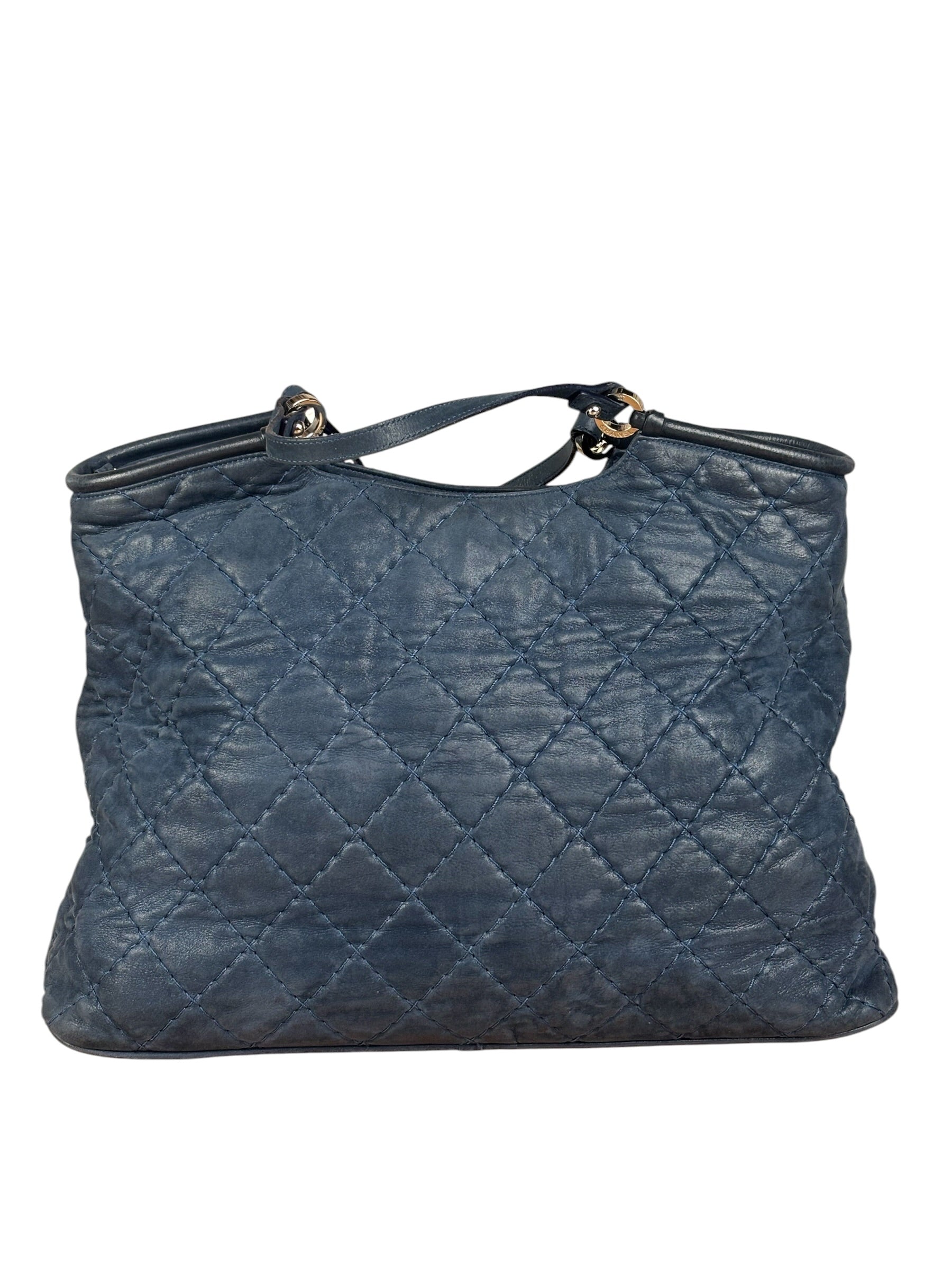 Chanel Navy Iridescent Sea Hit Tote 2012