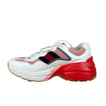 Gucci White Pink Reflective Mesh/Leather Chunky Sneaker