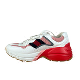 Gucci White Pink Reflective Mesh/Leather Chunky Sneaker