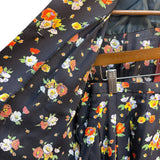 Christian Dior Black Floral Pattern Two-Piece Set