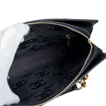Chanel Black Choco Bar Stitch Caviar Chain Tote 2002