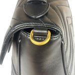 Gucci Black Leather Marmont Medium Shoulder Bag