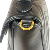 Gucci Black Leather Marmont Medium Shoulder Bag