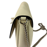 Gucci Soho Chain Flap Shoulder Bag White