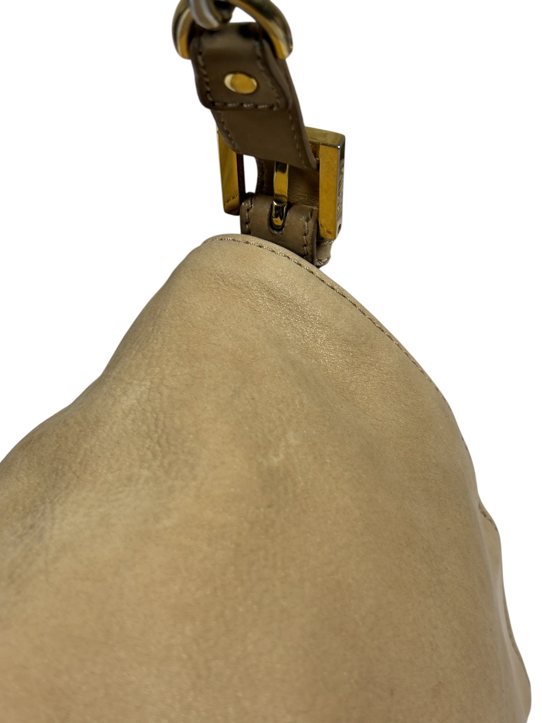 Fendi Beige Leather Mamma Baguette