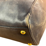 Prada Bicolor Cervo Ombre Leather Top Handle Bag
