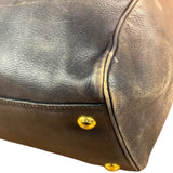 Prada Bicolor Cervo Ombre Leather Top Handle Bag