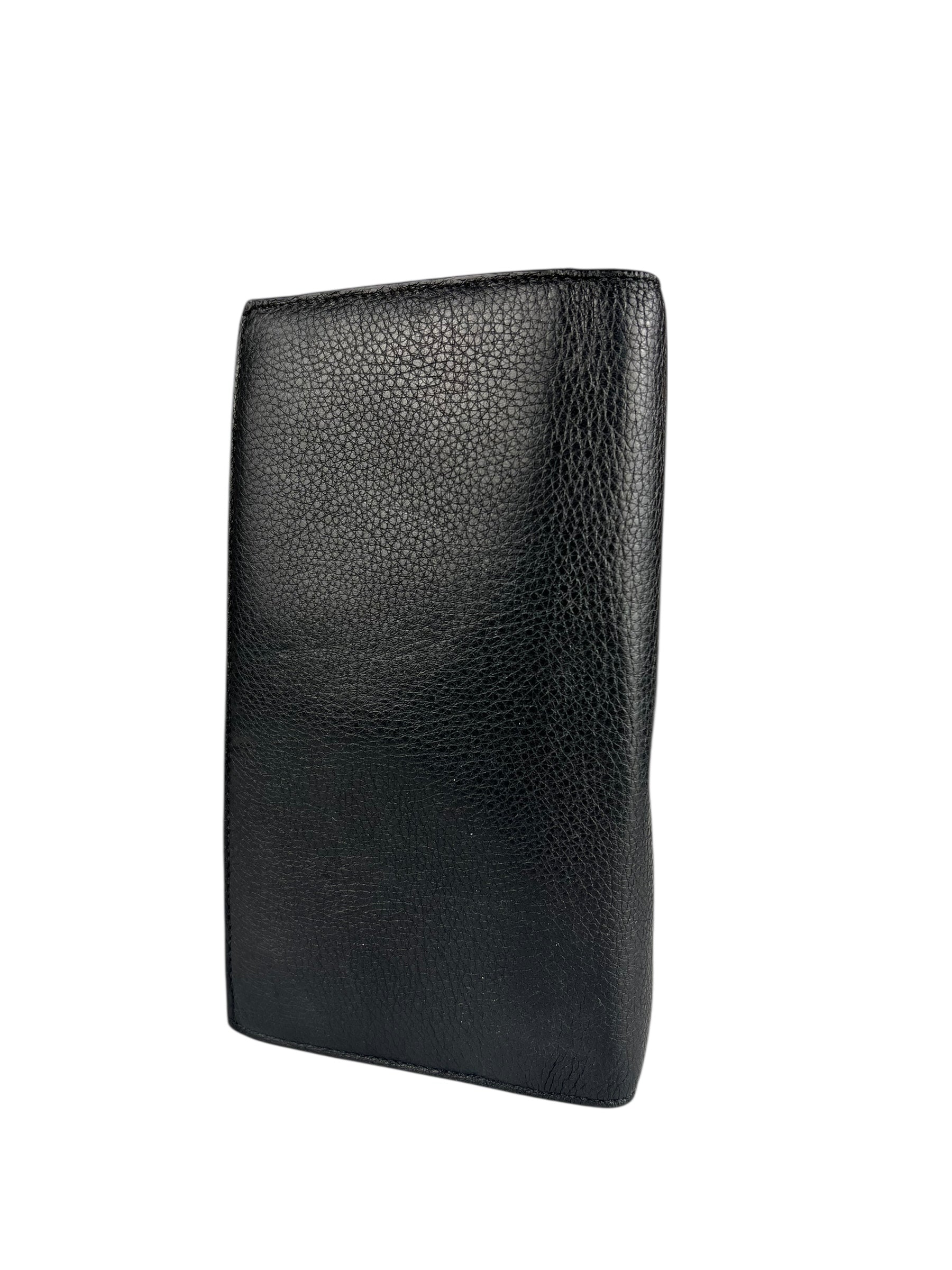 Coach Black Leather Long Wallet
