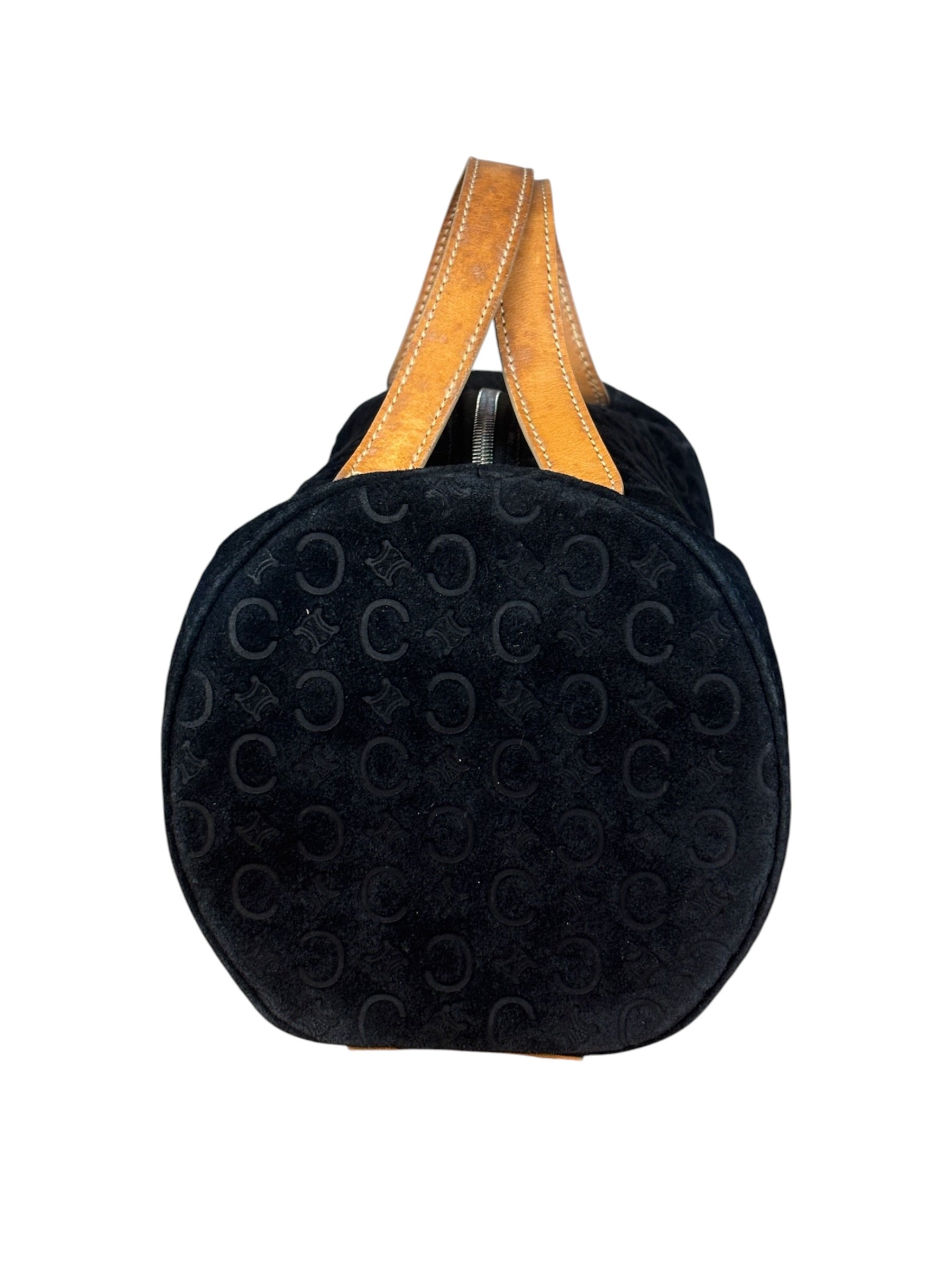 Celine Black Macadam Velour Handbag