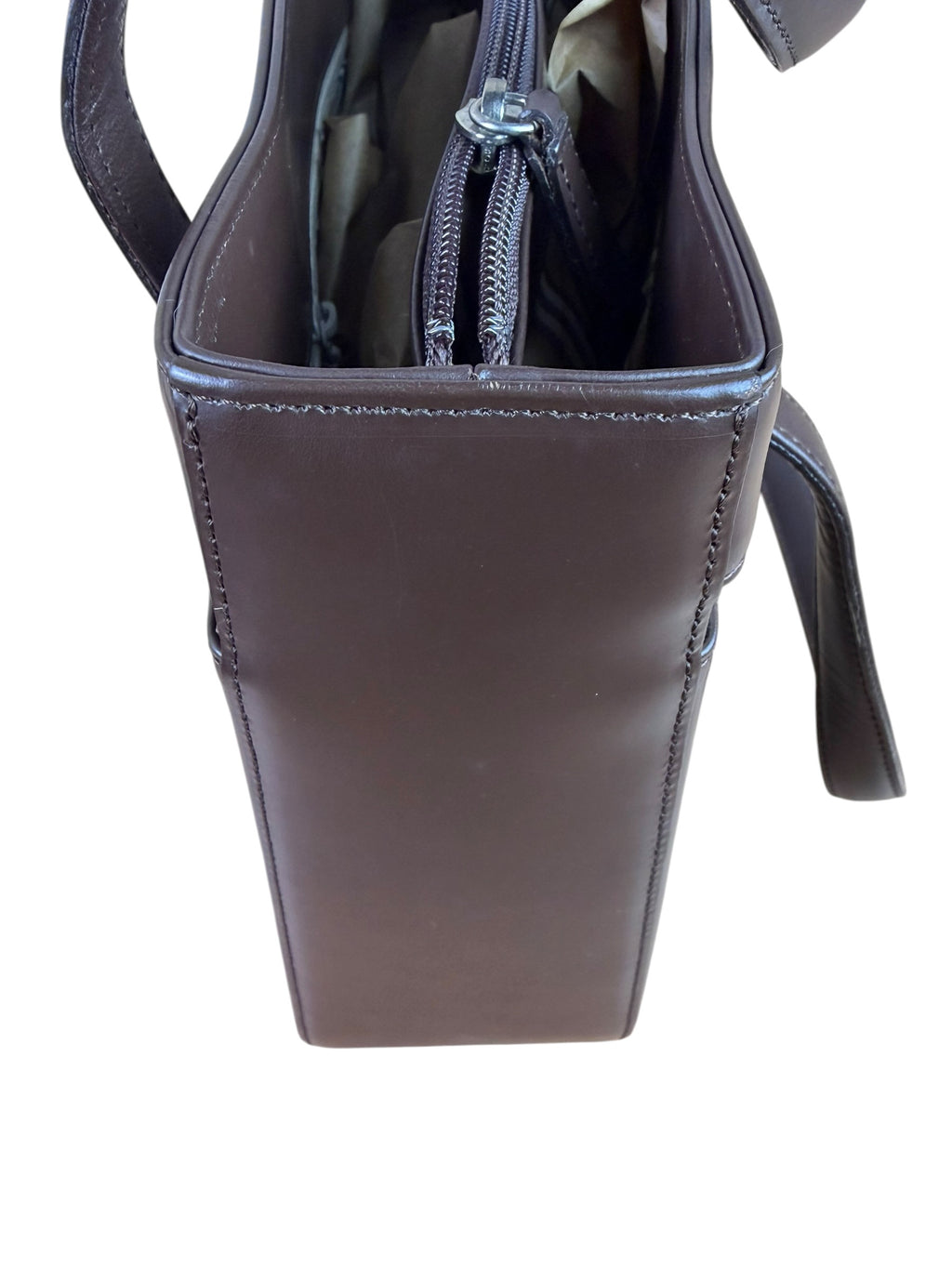 Burberry Brown Leather House Check Tote