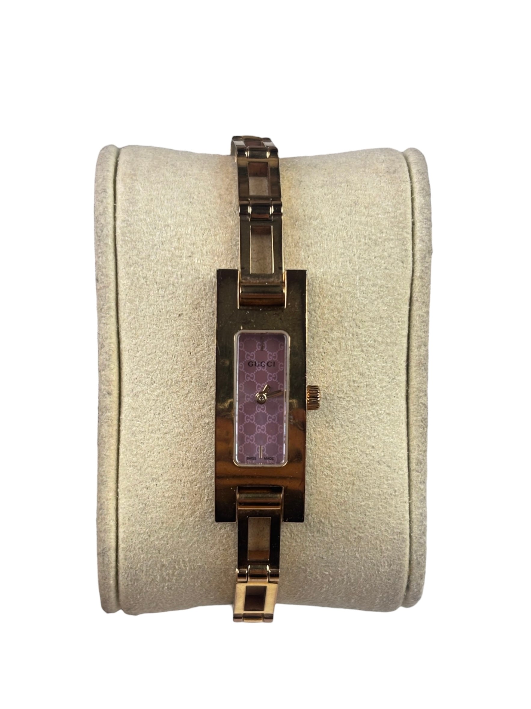 Gucci 3900L Pink Dial Rose Gold Plate