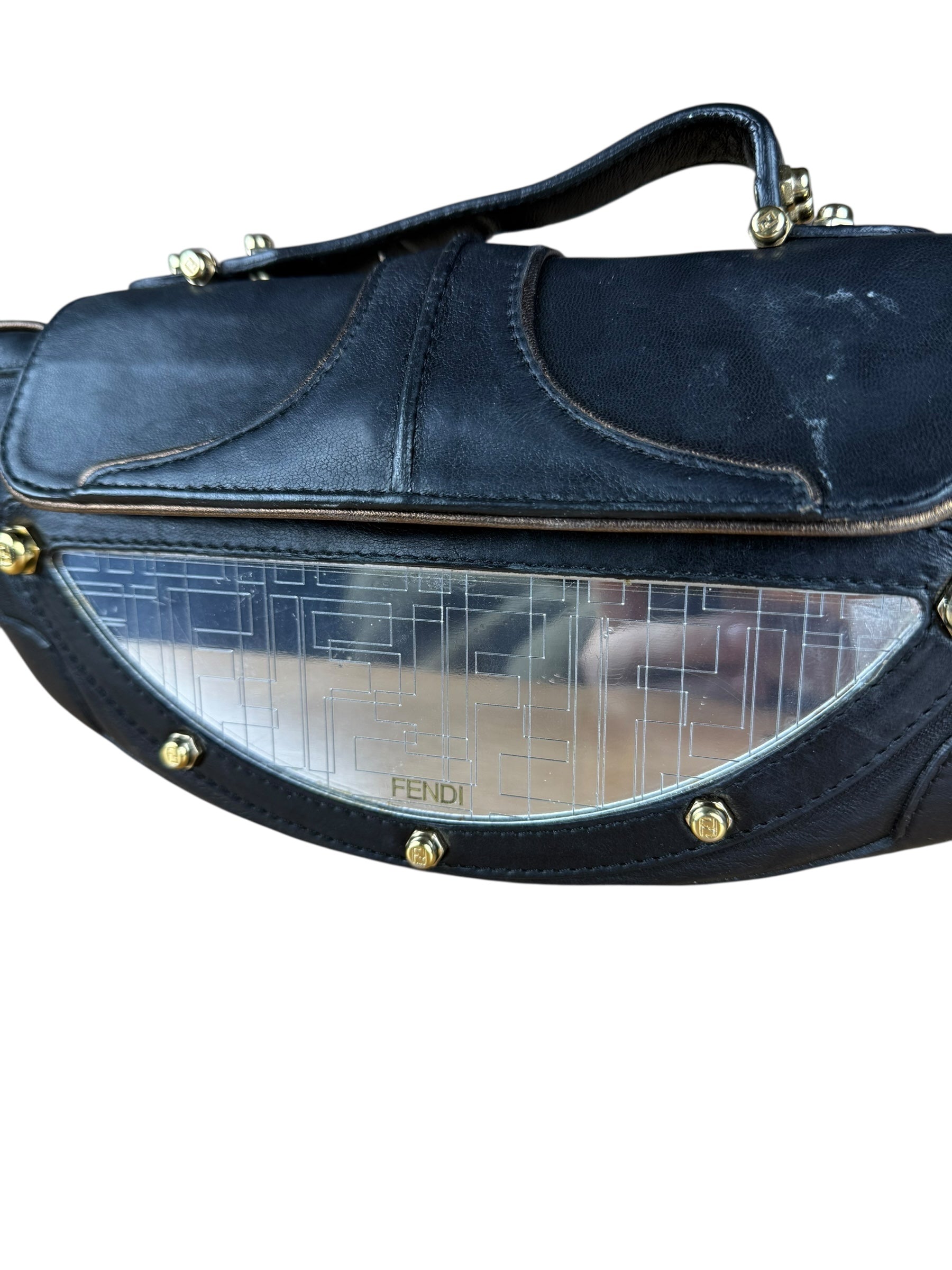 Fendi Zucca Vanity Mirror Shoulder Bag
