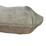 Ferragamo Vintage Beige Suede Hobo Shoulder Bag
