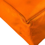 Chanel Vintage Orange Caviar Leather Tote 1989