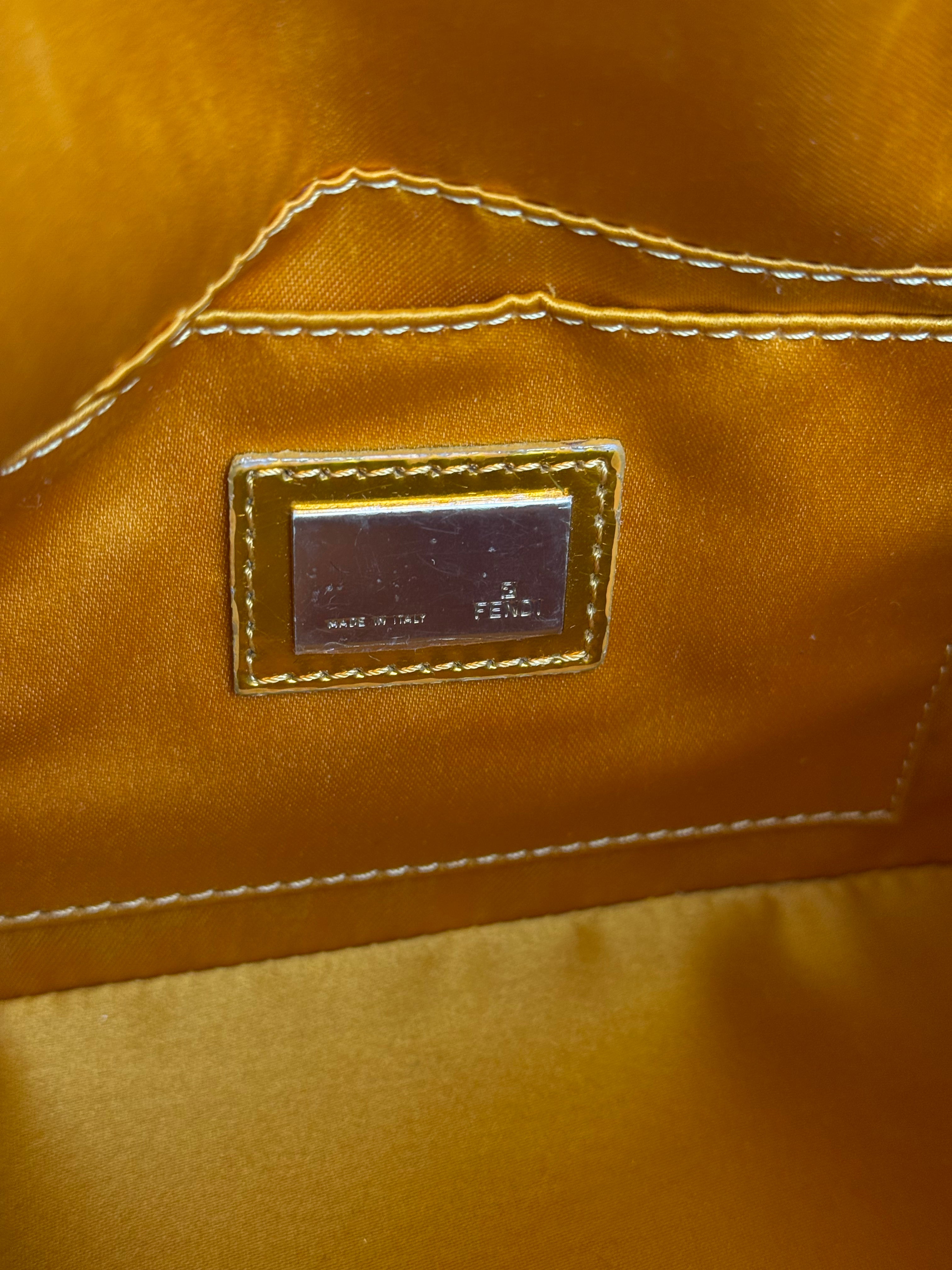 Fendi Metallic FF Mini Mamma Baguette