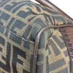 Fendi Leather Trim Zucca Canvas Du Jour Tote Bag