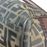 Fendi Leather Trim Zucca Canvas Du Jour Tote Bag