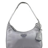 Prada Patel Purple Tessuto Nylon/Leather Trim Re-Edition Pochette 2000