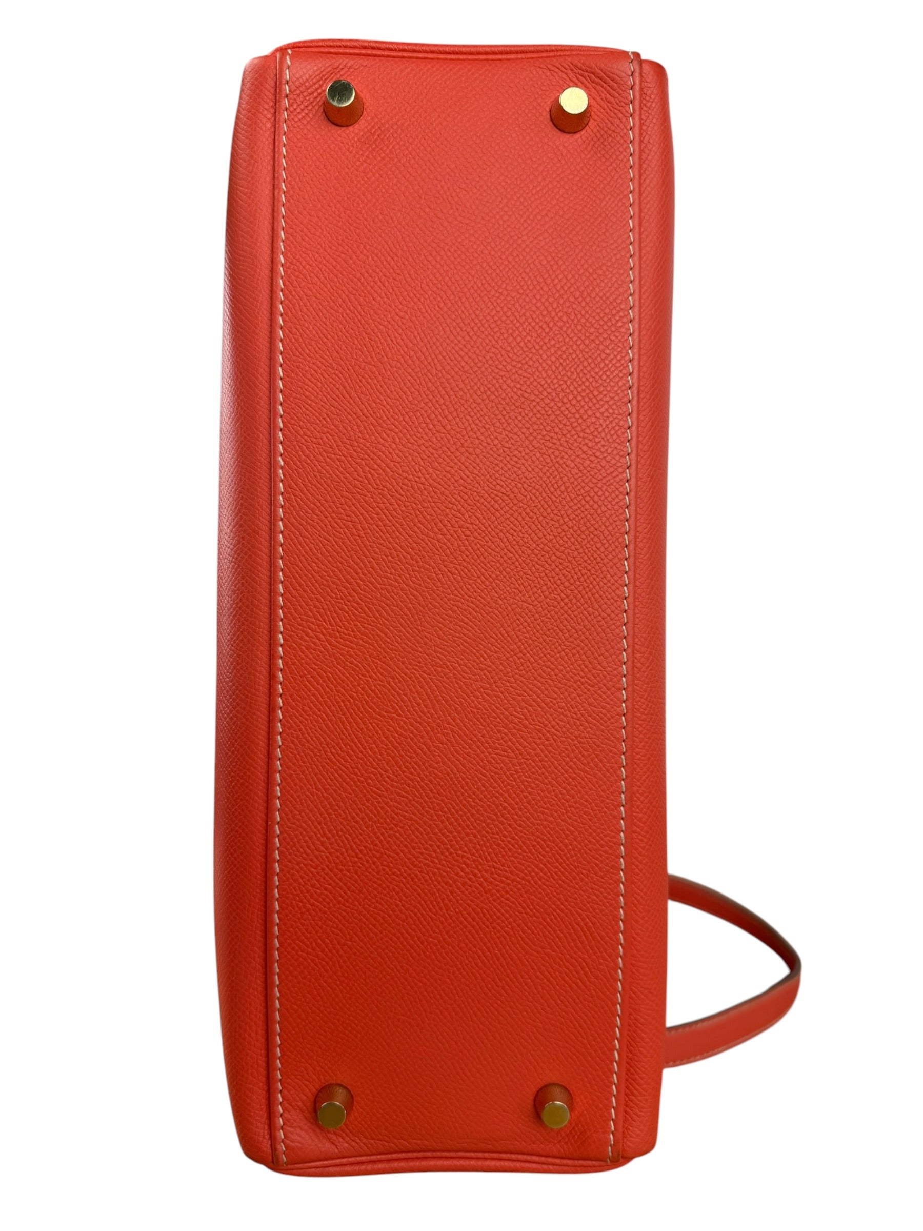Hermes Coral-Red Epson Casaque Togo Kelly 32