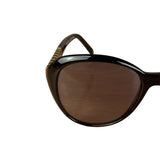 Fendi Round Sunglasses Striped Black