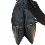 Prada Black Tessuto Nylon Leather Trim Shoulder Bag