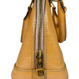 Louis Vuitton Yellow Monogram Vernis Alma BB Two-Way Bag