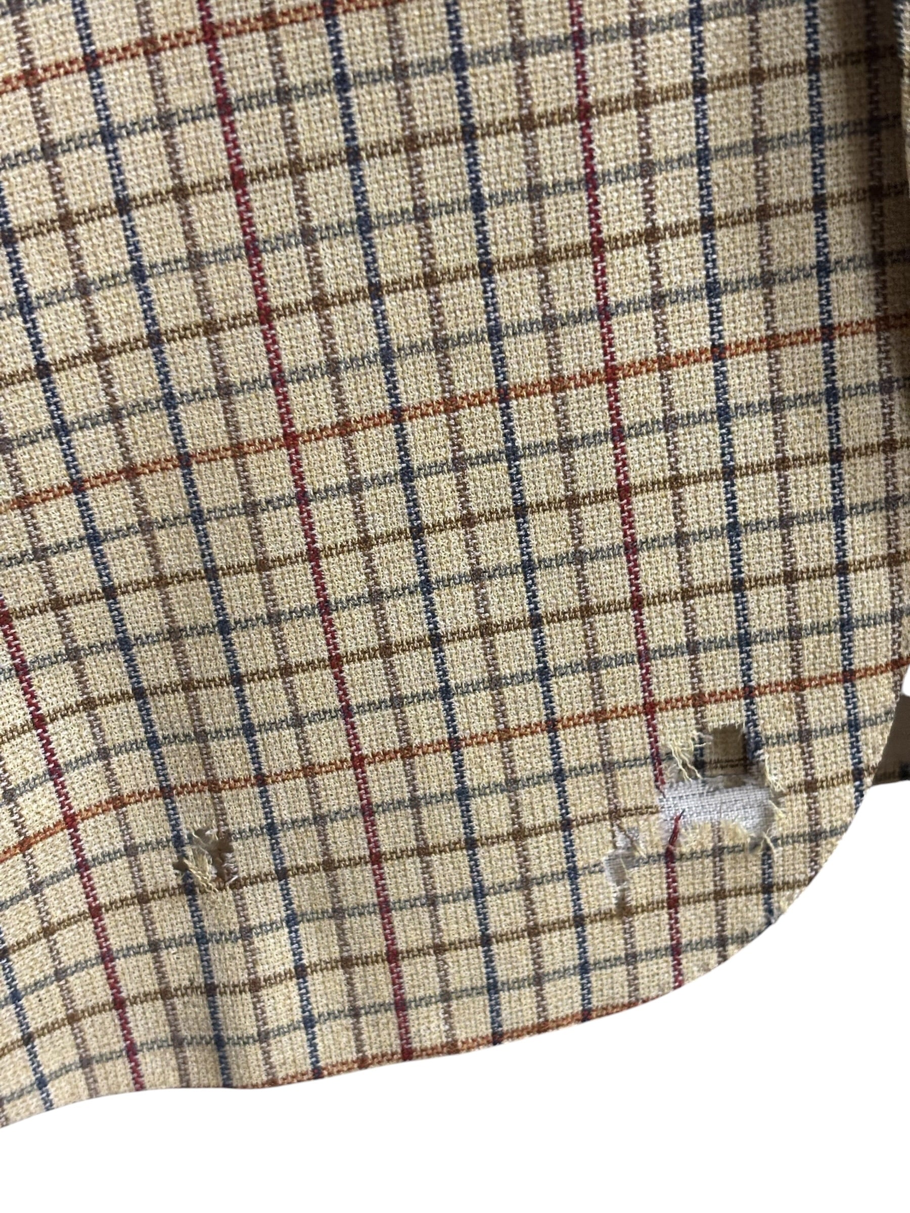 80s/90s Vintage Hermes Plaid Sportcoat (Distressed)