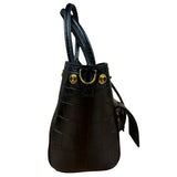 Balenciaga Black Leather Mini Bel Air Carry All Two-Way Bag