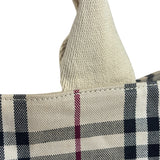 Burberry Vintage Canvas House Check Tote Bag