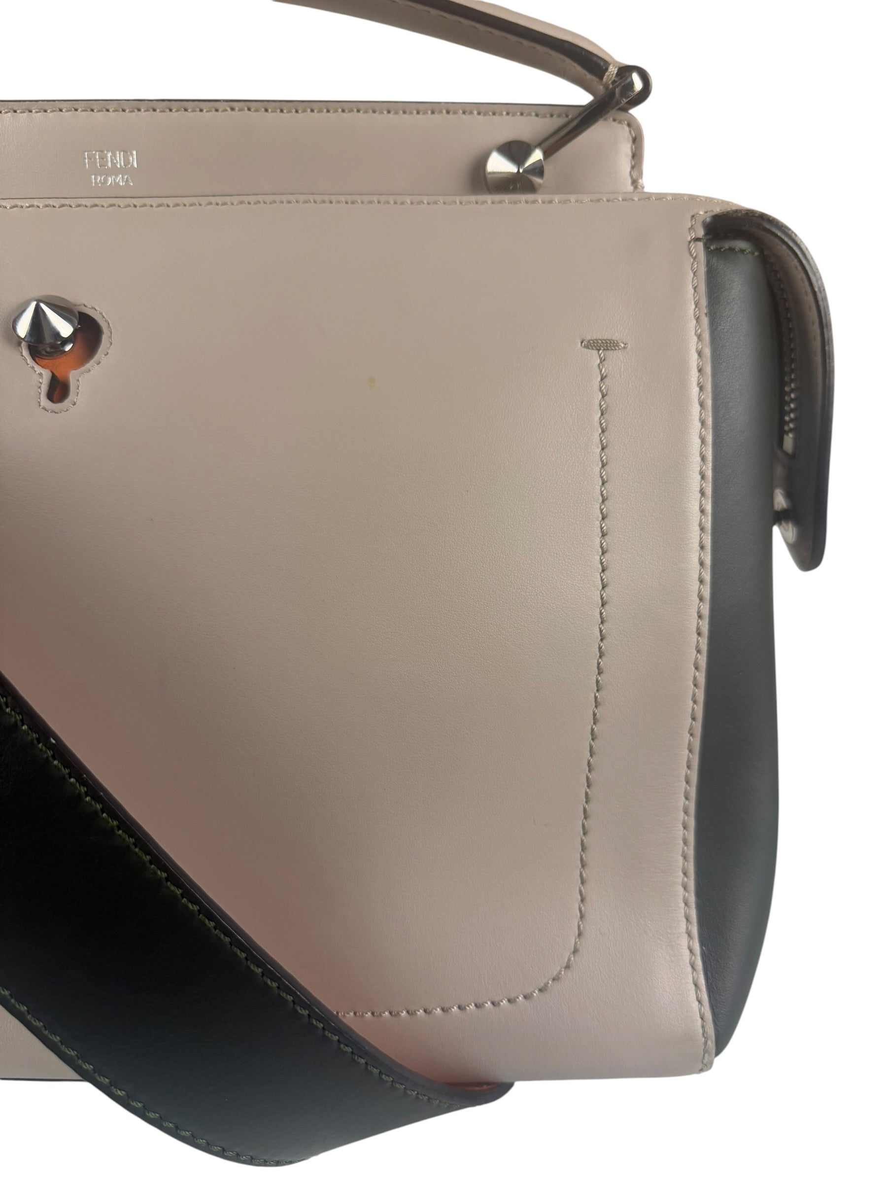 Fendi Tri-Color Leather Dotcom Two-Way Bag