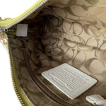 Coach Vintage Green Suede Shoulder Bag