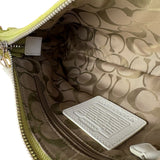 Coach Vintage Green Suede Shoulder Bag