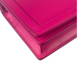 Versace Pink Leather Greca Goddess Flap Wallet-On-Chain