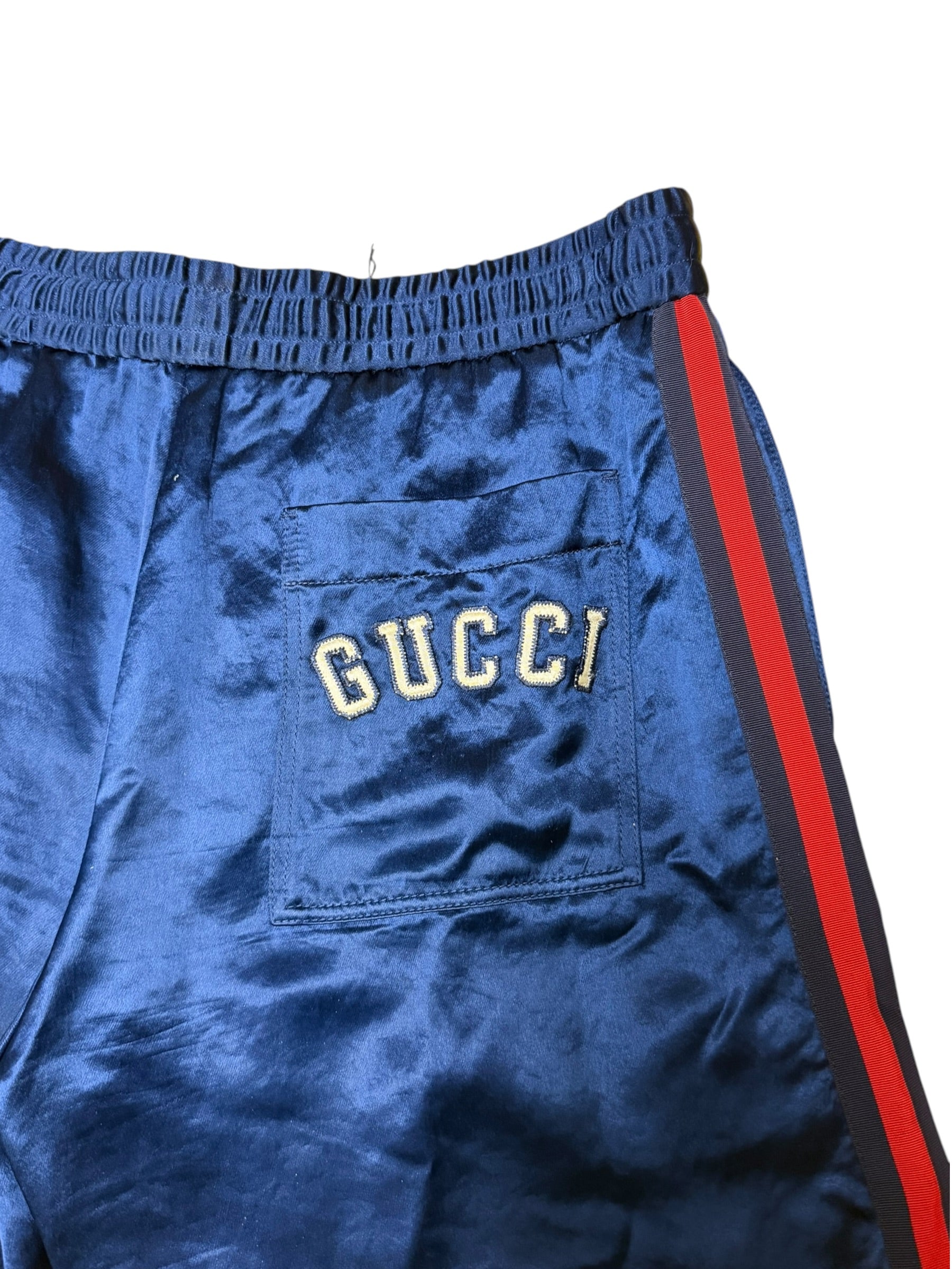 Gucci Vintage Blue NY Yankees Acetate Shorts